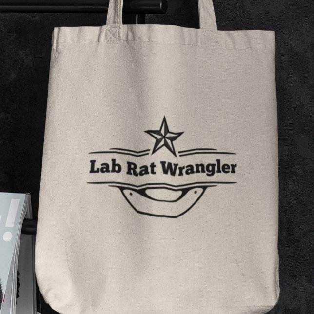 Lab Rat Wrangler Chemistry Teacher Gift Tote Bag (Shop now and showcase your passion for science in style!)