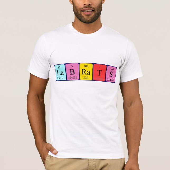 Lab Rats periodic table name shirt (Front)