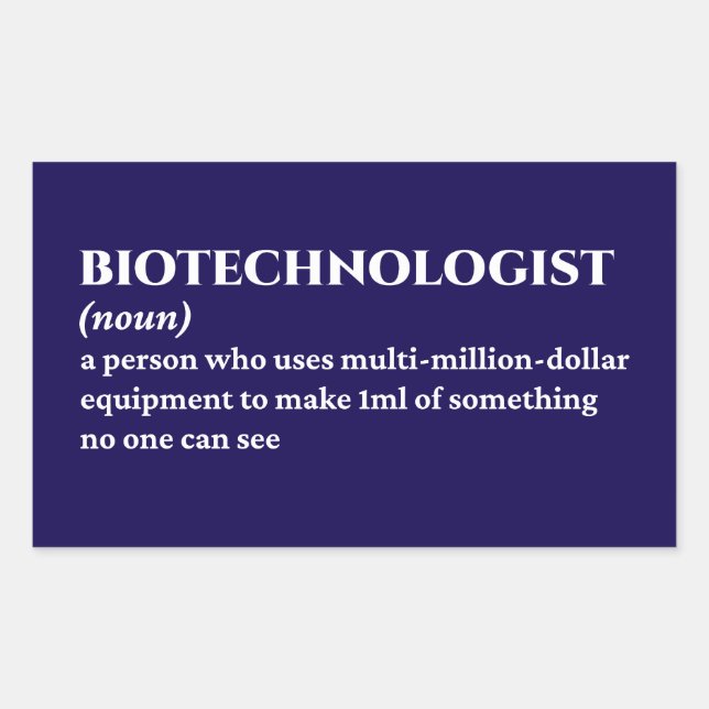 Lab Researcher – Funny Definition Rectangular Sticker (Front)