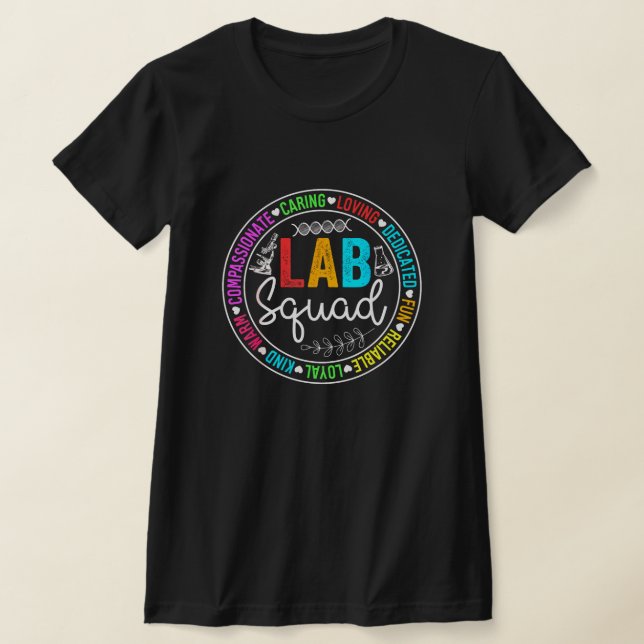 Lab Squad Funny Lab Week 2024 Medical Laboratory  T-Shirt (Laydown)