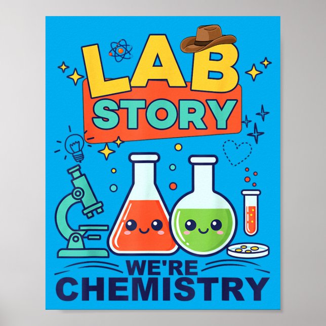 Lab Story Lab Week 2026 Funny Science Laboratory Poster (Front)