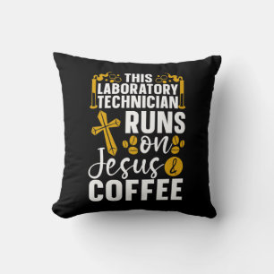 Lab Tech Chemist Laboratory Tech Coffee Technician Cushion
