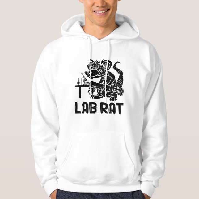 Lab Tech Lab Rat Chemist Laboratory Technician Hoodie (Front)