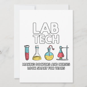 Lab Tech Laboratory Holiday Card