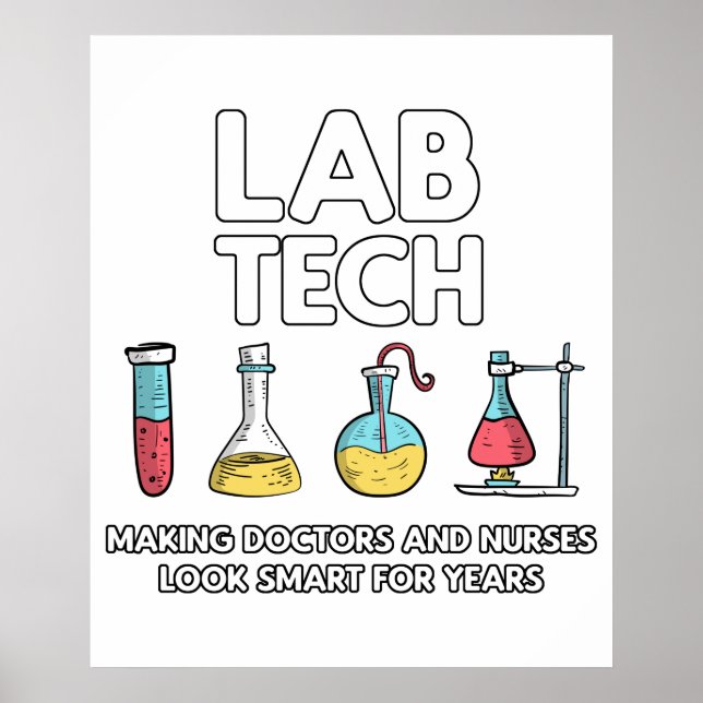 Lab Tech Laboratory Poster (Front)