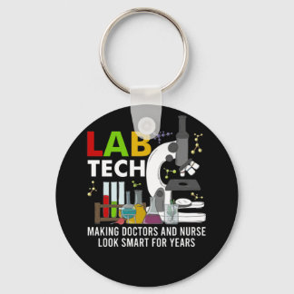 Lab Tech Laboratory Technician Making Doctors Key Ring