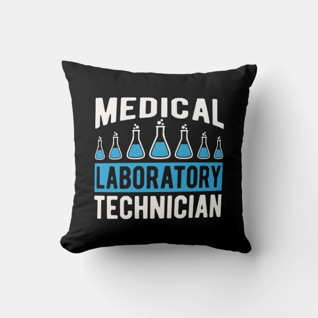 Lab Tech Medical Laboratory Technician Chemist Cushion (Front)