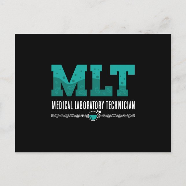 Lab Tech MLT Medical Laboratory Technician Science Postcard (Front)