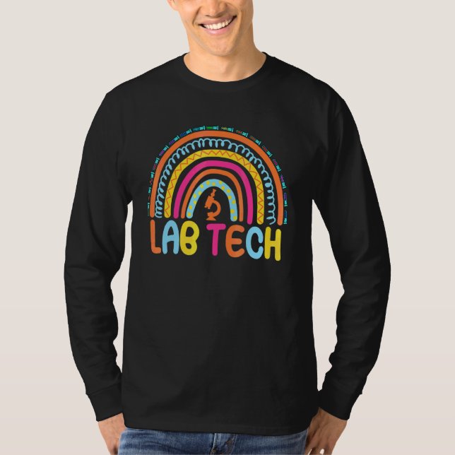 Lab Tech Week 2022 Rainbow Laboratory Scientist Te T-Shirt (Front)