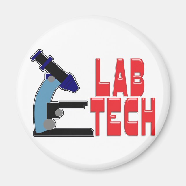LAB TECH with MICROSCOPE Magnet (Front)