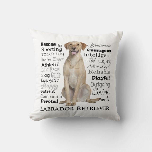 Lab Traits Pillow (Front)