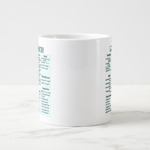 Lab values for nurses -Medical Lab Reference Chart Large Coffee Mug