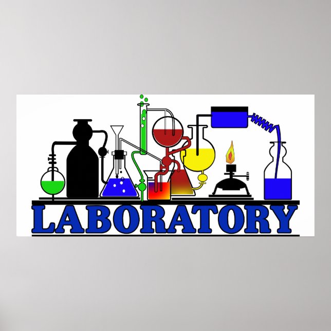 LAB WARE  LABORATORY GLASSWARE SETUP POSTER (Front)