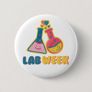 Lab Week 2024 Medical Lab Tech 6 Cm Round Badge