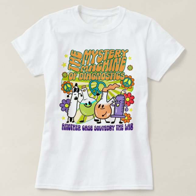 Lab Week 2025 Retro Mystery Machine of Diagnostics T-Shirt (Design Front)