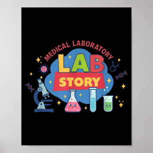 Lab week 2026 funny science medical laboratory poster