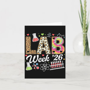 Lab week 2026 laboratory tech leopard medicalLab w Card