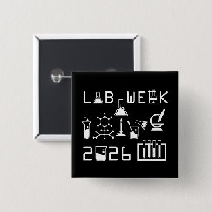 Lab Week 2026 Medical Laboratory Professionals 15 Cm Square Badge