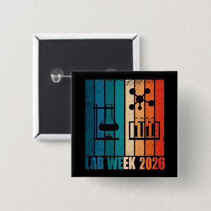 Lab Week 2026 Medical Laboratory Professionals 15 Cm Square Badge