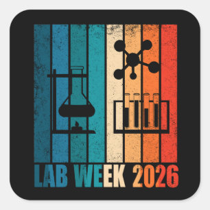 Lab Week 2026 Medical Laboratory Professionals Square Sticker