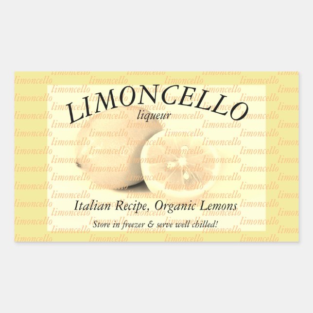 Label for Limoncello (Front)