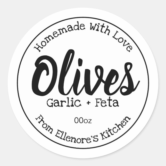 Label For Olives (Front)