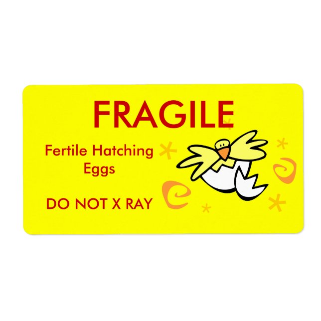 Label - hatching eggs (Front)