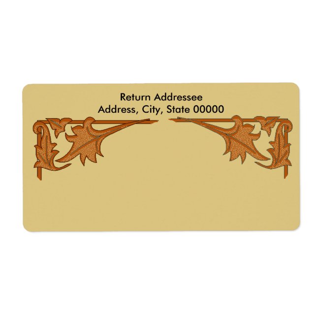 Label - Leafy Brackets (Front)