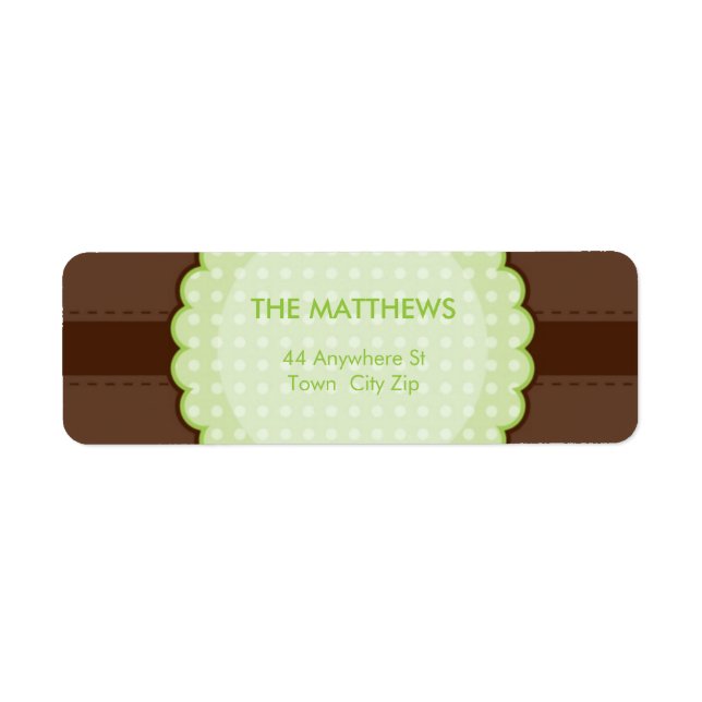 LABEL :: monogram2 2L Return Address Label (Front)