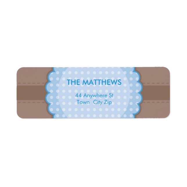 LABEL :: monogram2 4L Return Address Label (Front)