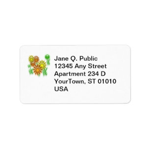 Label - return - 3D daisies