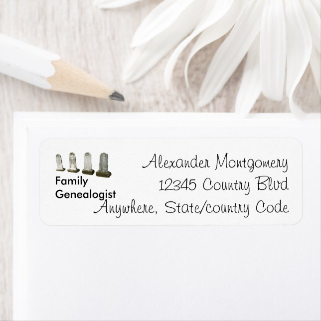 Label - return - Headstones Return Address Label (Insitu)