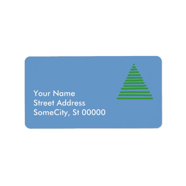 Label - return - Xmas tree (Front)