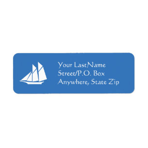 Label - Schooner Return Address Label