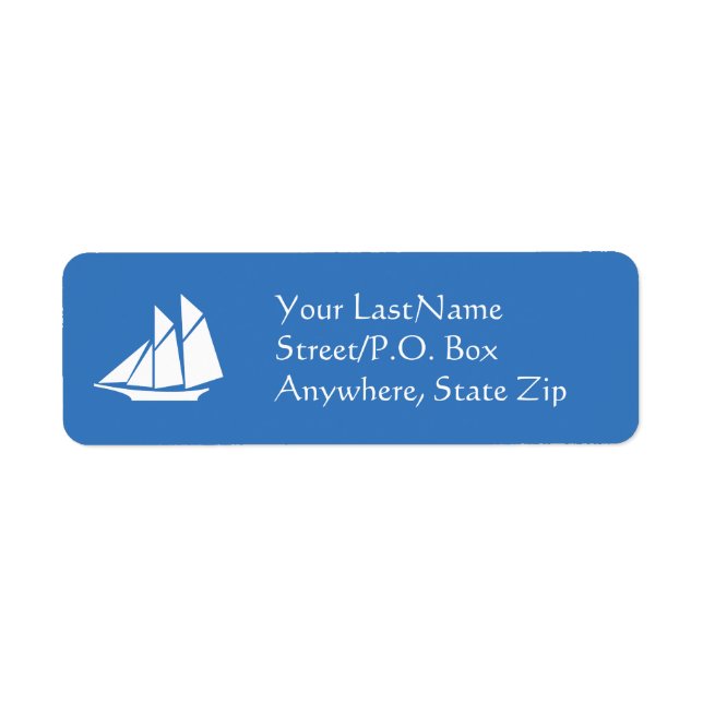 Label - Schooner Return Address Label (Front)
