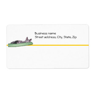 Label - Shipping - Lazy Cat