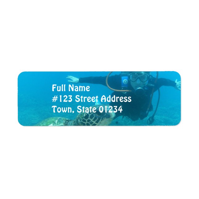 Label Template - Customised Return Address Label (Front)
