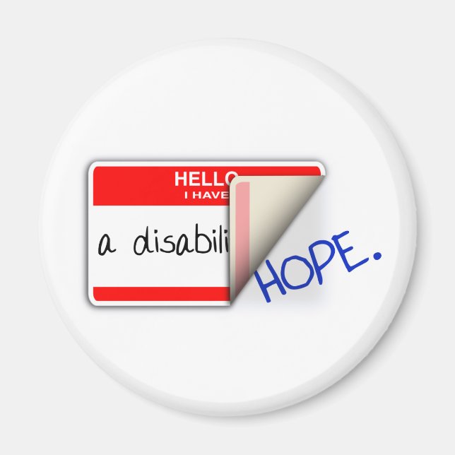 Labelled Disabled Magnet (Front)