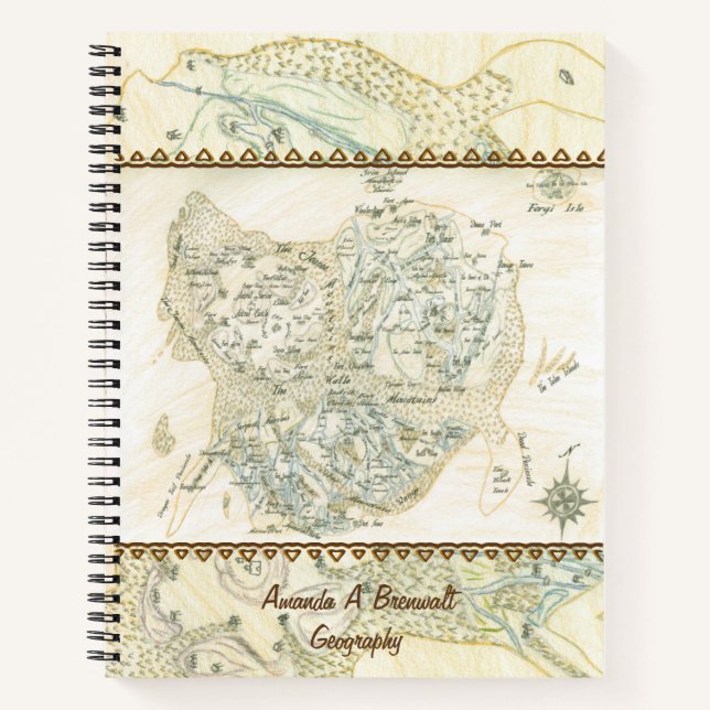 Labelled Map of Trino Notebook (Front)