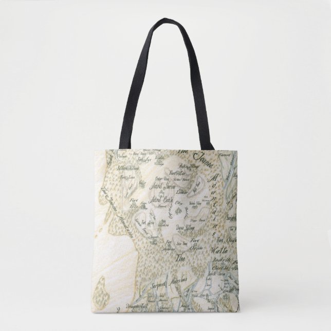 Labelled Map of Trino Tote Bag (Front)
