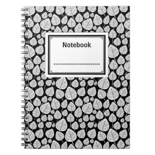 Labelled - White on Black Notebook