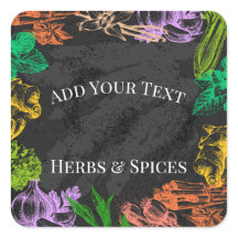 Labels for Gardening Herbs & Spices Stickers