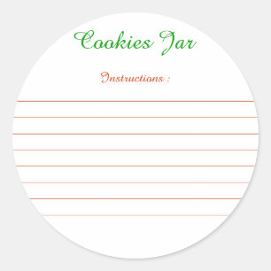 Labels for instructions of “Cookies Gravel bank 