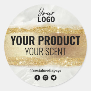 Labels For Luxury Beauty And Spa Marble Gold