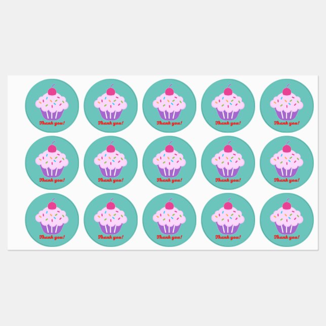 Labels for packaging of cakes or sweets. (Sheet)