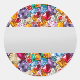 Labels GEMS Jewels Print TEXT  or Handwrite