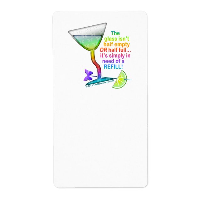 LABELS - GLASS HALF FULL (Front)