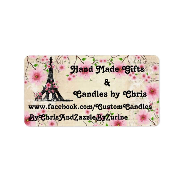 Labels, Paris Collection Label (Front)