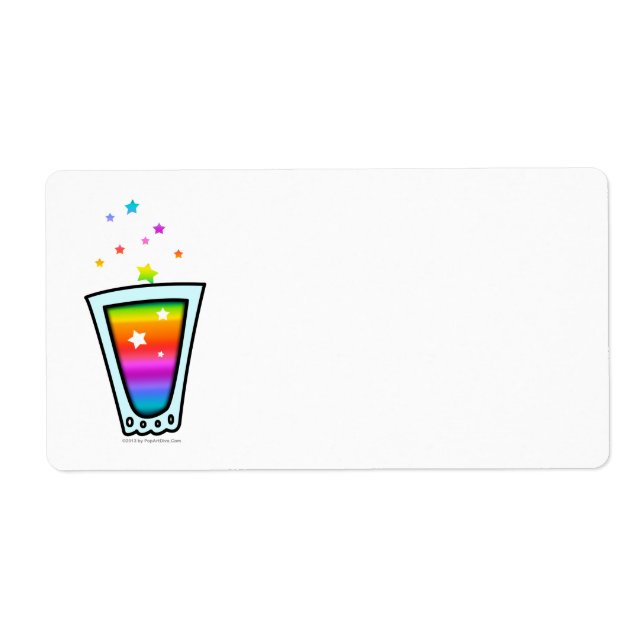 LABELS - RAINBOW SHOT GLASS (Front)