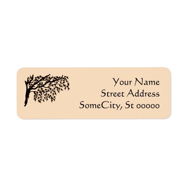 Labels, Return - Weeping Branches (brown) Address Label (Front)